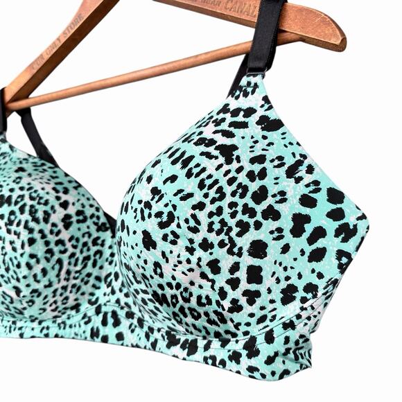 Torrid Curve Womens Leopard Print Push Up Plunge Bra Sz 40DDD - Picture 3 of 9
